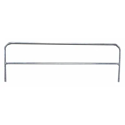 GARLOCK SAFETY SYSTEMS Guardrail: 8 ft x 3 3/8 ft, 18 3/4 in Mid-Rail Ht, Permanent, Guardrail - Standard Guardrails