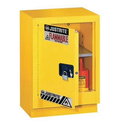 JUSTRITE Flammable Cabinet: 21 5/8 in Overall Dp, 24 in Overall Wd, 35 3/4 in Overall Ht - Fume Hood Cabinets