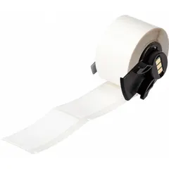 Wraparound Label: 2 1/2 in x 1 in, Vinyl, Black on White, For 0.76 in Wire Dia (MPN M6-21-498). Key specifications — Printer Series Compatibility: BMP71; Recommended Ribbon: M7-R6200.