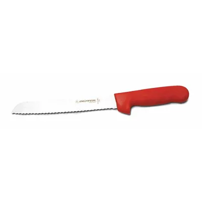 DEXTER RUSSELL Bread Knife: Scalloped, 13 in Overall Lg, Steel Blade, Polypropylene Handle - Bread Knives
