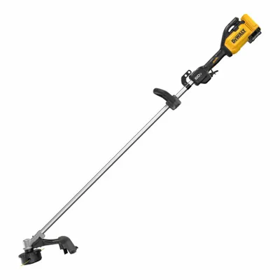 DEWALT String Trimmer: 16 1/2 in Cutting Wd, Straight Shaft, Not Capable, 28.4 cc - Battery-Powered String Trimmers