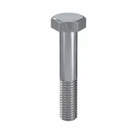Hex Head Cap Screw: Steel, Class 8.8, Zinc Plated, M10, Metric, 55 mm lg, Partially Threaded, 50 PK (MPN HF08100550-050P1)