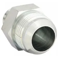Hydraulic Hose Adapter: 5/8 in x 1 in Fitting Size, Male x Male, ORB x JIC, Rigid, Straight (MPN 202702-10-16S)