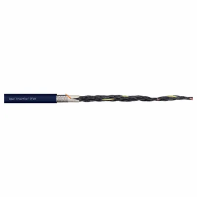 CHAINFLEX Control Cable: 17 AWG, 4 Conductors, Order by the Foot, TPR Jacket - Continuous Flexing Control Cables