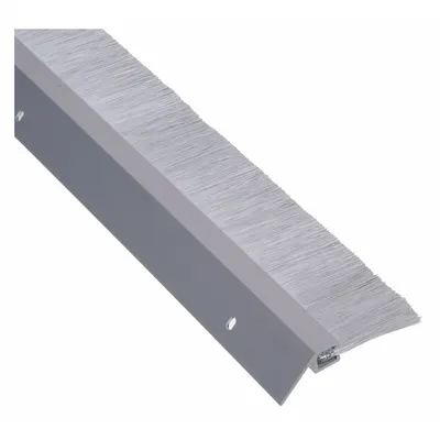 NATIONAL GUARD Metal Leaf Weatherstripping with Nylon Brush Insert