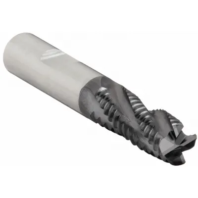 CLEVELAND Roughing End Mill: Cobalt, TiAlN Coated, 4 Flute, Coarse Pitch, 5/8" Mill Dia - General Purpose Cobalt Roughing End Mills