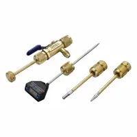 Super heat kit for HVAC/R systems includes a digital thermometer. Used to measure superheat for refrigerant charge diagnosis and system efficiency evaluation during installation, maintenance, or troubleshooting