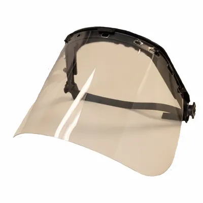 BULLARD Face Shield: Uncoated, Dielectric, Neoprene, Clear, Tritan Visor Material - Bullard Face Shield Assemblies for Hard Hats