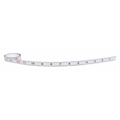 US TAPE 50010 Inch Adhesive Tape Measure, 1/2 in Width, Right to Left, Feet - Inch Adhesive Tape Measures