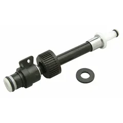 Plastic supply line for pressure-assist tank inlet-supply systems. Compatible with Zurn Z8106 series. Used in commercial plumbing to deliver water to pressure-assist toilet tanks.