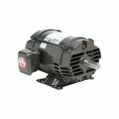 U.S. MOTORS Pump Motor: 404T Frame Size, Rigid Base, Open Drip Proof, 20 hp, 230/460V AC - Dry Hydraulic Elevator Motors
