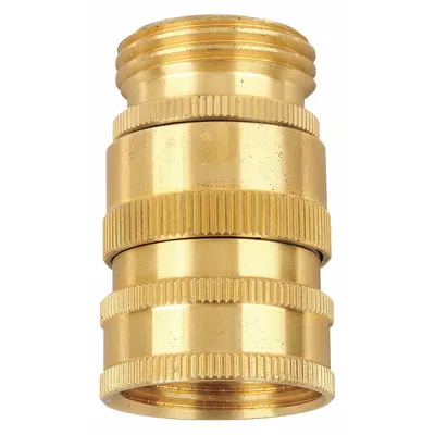 SANI-LAV Quick Connect Hose Adapter: Brass, Brass, 1 7/8 in Overall Lg - Faucet Sprayer Hose Adapters
