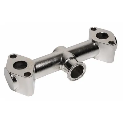 Dayton Manifold: Inlet/Outlet, 316 Stainless Steel, 1 in, 1 in Tri-Clamp - Manifolds