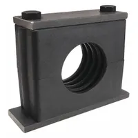 BEHRINGER PIPE SYSTEMS Vibration-Dampening Beta Clamp: Ribbed Bore, Steel Clamp, For 1 Lines (MPN SH8400-PP)