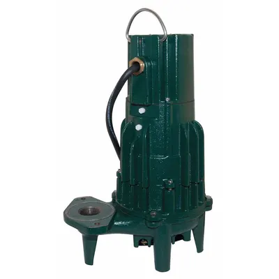 ZOELLER Effluent Pump: 2 hp, 460V AC, Three Phase, 140 gpm Flow Rate @ 10' of Head - General Purpose Effluent Pumps