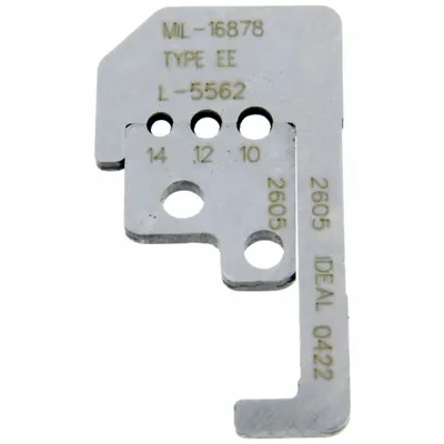 IDEAL Wire Stripper Replacement Blades: 1 4/5 in Overall Lg, Steel, Less than 6 in