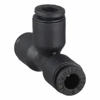 LEGRIS Push-Fit Tee Fitting: 5/32 in OD x 5/32 in OD x 5/32 in OD Size, 1 5/32 in Overall Lg, 10 PK (MPN 3104 04 00)