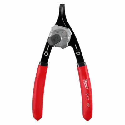 MILWAUKEE Retaining Ring Plier: Convertible/Internal/External, For 5/8 in to 1 in Bore Dia - Convertible Retaining-Ring Pliers