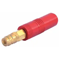 This 4-inch high side port extender is designed for use with R-134A automotive A/C systems. It provides access to high-side service ports for maintenance and diagnostic procedures. The single-piece construction facilitates connection to service equipment