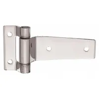 MARLBORO Strap Hinge: Stainless Steel, 6 5/32 in Leaf Ht, 2 11/16 in Leaf Wd (MPN 4PRA6)