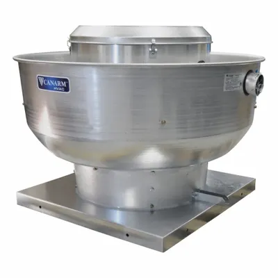 CANARM Upblast Exhauster: Direct Drive, Includes Drive Pack, 18 1/4 in Wheel, 3,400 cfm - Kitchen Air Direct-Drive Fans