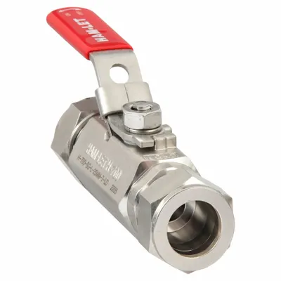 HAM-LET H-700-SS-L-25MM-T-LD Straight-Body Stainless Steel Ball Valve - Straight-Body Stainless Steel Ball Valves
