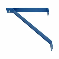 Blue mounting bracket for securing industrial equipment such as machinery, conveyors, or control panels. Measures 22 inches in length and 22 inches in width. Suitable for use in manufacturing and processing facilities.