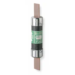 The BUSSMANN NON-150 is a Class H fast-acting blade fuse from the NON Series, rated for 150 A at 250 V AC. It is non-indicating and designed for overcurrent protection in industrial electrical circuits where quick response to short circuits is required.