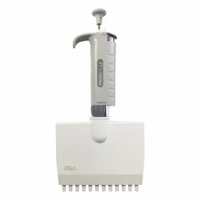 MTC BIO ProPette LE Multi-Channel Pipettor, 12 Channels, 50 µL, Gray - Multichannel Pipetters