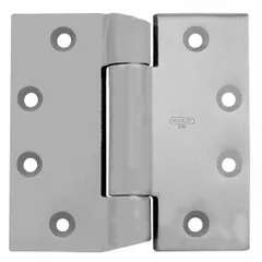 Full mortise-mount butt hinge with a 2 1/4 in leaf width, made of steel. Features ball bearings and a non-removable pin. Suitable for heavy commercial or industrial doors requiring full mortise installation in high-traffic applications.