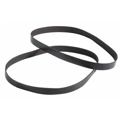 Replacement belt for Hoover upright vacuums. Drives the brush roll to agitate carpet fibers for effective cleaning. Ensures proper brush roll rotation and maintains vacuum performance.