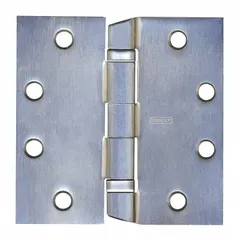 This full mortise-mount butt hinge is made of steel with a ball bearing type for smooth operation. It has a leaf width of 1 13/16 inches and a non-removable pin. Suitable for heavy-duty doors in industrial and commercial settings.