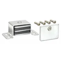 Door Catch: Aluminum, Magnetic, 2 1/16 in Ht, 1 in Wd (MPN 4FCV1)