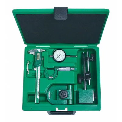 INSIZE Precision Measuring Tool Kit: 5 Pieces, Digital Caliper - Caliper & Micrometer Precision Measuring Tool Kits