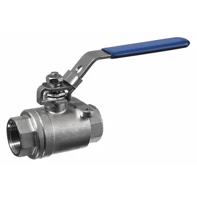 USA INDUSTRIALS 1 in 304 Stainless Steel Locking Lever Ball Valve - Stainless Steel Ball Valves