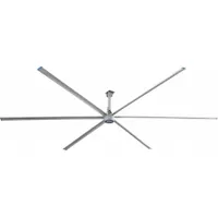 PATTERSON Ceiling Fan: 19,880 cfm Airflow, 8 ft Blade Dia, Variable Speeds, 220V AC, Single Phase, V (MPN V8A-220)