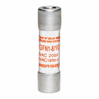 MERSEN Fuse: GFN Series, Midget, Time-Delay, 1.8 A, 250 V AC, 13/32 in x 1 1/2 in - Time-Delay Cylindrical Fuses