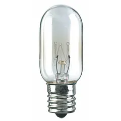 Incandescent Bulb, T7 Tubular, E17 Intermediate Screw Base, Clear, 120V AC, 2800K