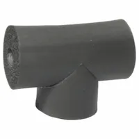Pipe Fitting Insulation: Tee, 1 in Thick, 3 5/8 in ID, Buna-N Rubber, Unslit, 6.1 R-Value, Black (MPN 801-T-100358)
