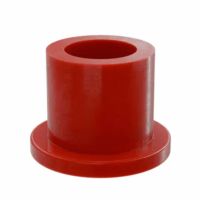 BUNTING BEARINGS Flanged Sleeve Bearing: PTFE, 1/4 in Bore, 3/8 in OD, 3/8 in Overall Lg - General Purpose Plastic Flanged Sleeve Bearings