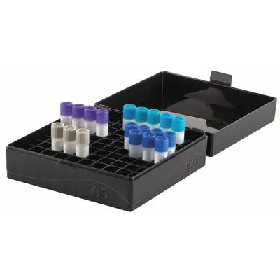 HEATHROW SCIENTIFIC Rectangular Storage Box: 6 in Overall Wd, 2 1/4 in Overall Ht, 5 5/8 in Overall Lg - Lab Storage Boxes