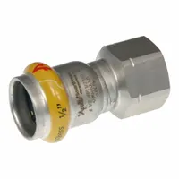 APOLLO Crimp Adapter Fitting: 1 1/2 in Pipe x 1 1/2 in Pipe Size, Press-fit x FNPT, HNBR, SmartPress (MPN 123456838)