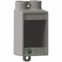 HUBBELL KILLARK Electrical Box: Iron, Rectangular, 1 Gangs, 3/4 in Hub Size, 28.5 cu in Capacity (MPN FDS-2M)