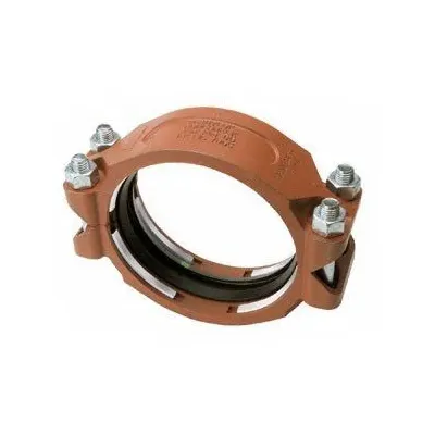 GRUVLOK Clamp Coupling: Bolted, 5 in x 5 in, Ductile Iron, NBR Seal, 350 psi - Grooved Pipe Couplings