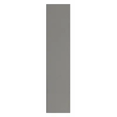 ASI GLOBAL PARTITIONS Partition Column: Plastic Polymer, Pebble, Charcoal, 82 in Ht, 18 in Wd - Pilasters for Bathroom Partitions