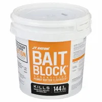 JT EATON Rodenticide: Pail, 9 lb Container Size, Diphacinone, Blocks, (144) 2 oz Blocks (MPN 709-PN)