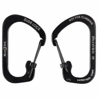 NITE IZE Carabiner: 10 lb Working Load Limit, Wire Gate, Stainless Steel, 1 11/16 in Overall Lg (MPN CSL2-01-R6)