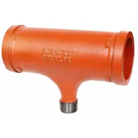 GRUVLOK Metal Pipe Tee: Tee, 4 in x 4 in x 2 1/2 in, Carbon Steel, EPDM Seal, 300 psi @ 150°F (MPN 0390020642)