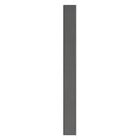 ASI GLOBAL Partition Column: Plastic Polymer, Pebble, Black, 82 in Ht, 8 in Wd, 1 in Thick (MPN 40-90870853-9205)