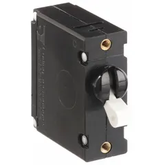 Panel Mount Circuit Breaker: 10 A Amps, 277V AC, 80V DC, Threaded Insert, 2.12 in Dp, 1/4 in Tab (MPN BA1-BO-34-610-111-D). Key specifications — Terminal Connection: 1/4 in Tab; AC Voltage Rating: 277V AC; DC Voltage Rating: 80V DC; Mounting Type: Threaded Insert.